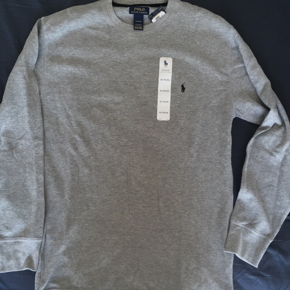 Polo Ralph Lauren waffle shirt/sweater